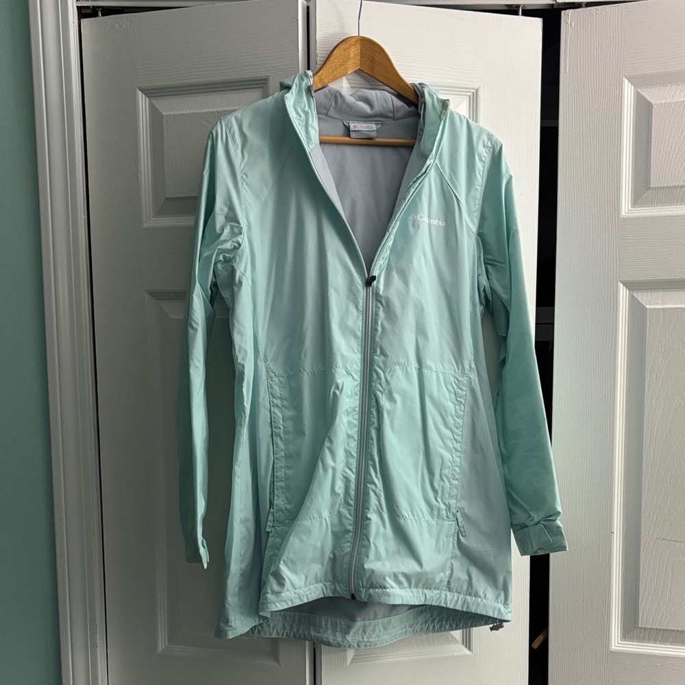 Columbia Women's Aqua Fleece Lined Rainjacket